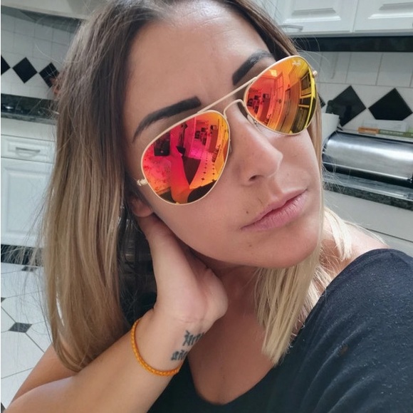 NEW Ray Ban Aviator Orange Flash - Picture 4 of 9